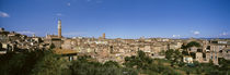 Buildings in a city, Torre Del Mangia, Siena, Tuscany, Italy by Panoramic Images