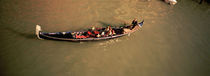 High angle view of tourists in a gondola, Venice, Italy von Panoramic Images
