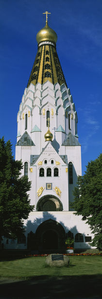 Facade of a church, St. Alexei's Russian Memorial Church, Leipzig, Germany by Panoramic Images