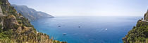 Town at the coast, Positano, Amalfi Coast, Salerno, Campania, Italy von Panoramic Images