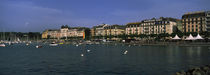Buildings at the waterfront, Lake Geneva, Geneva, Switzerland by Panoramic Images