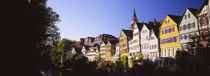 Row Of Houses In A City, Tuebingen, Baden-Wurttemberg, Germany by Panoramic Images