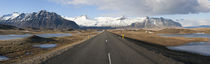Road with mountains in the background, Iceland by Panoramic Images