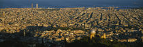 High angle view of a city, Barcelona, Spain von Panoramic Images
