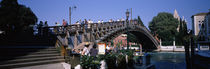 Tourists on a bridge, Accademia Bridge, Grand Canal, Venice, Veneto, Italy by Panoramic Images