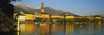Town At The Waterfront, Ascona, Ticino, Switzerland von Panoramic Images