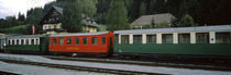 Passenger train on a railroad track, Spital, Styria, Austria von Panoramic Images