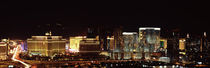 City lit up at night, Las Vegas, Nevada, USA 2010 by Panoramic Images