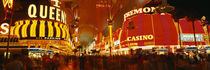 Casino Lit Up At Night, Fremont Street, Las Vegas, Nevada, USA by Panoramic Images