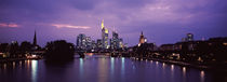 City at the waterfront, Main River, Frankfurt, Hesse, Germany von Panoramic Images