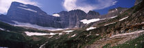 Snow on mountain range, US Glacier National Park, Montana, USA von Panoramic Images