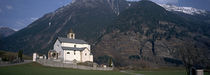 Church in front of a mountain, Blenio Valley, Ticino, Switzerland von Panoramic Images