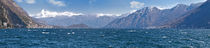 Mountain range at the lakeside, Lake Como, Como, Lombardy, Italy von Panoramic Images