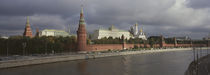 Buildings along a river, Grand Kremlin Palace, Moskva River, Moscow, Russia by Panoramic Images