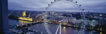 Ferris wheel in a city, Millennium Wheel, London, England by Panoramic Images