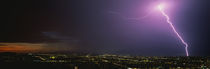 Lightning Storm at Night von Panoramic Images
