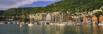 Boats in a river, Bergen, Hordaland, Norway by Panoramic Images