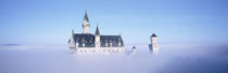Castle covered with fog, Neuschwanstein Castle, Bavaria, Germany by Panoramic Images
