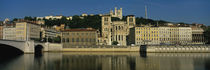 Buildings On The Waterfront, Saone River, Lyon, France by Panoramic Images