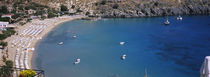 High angle view of a beach, Lindos, Rhodes, Greece by Panoramic Images