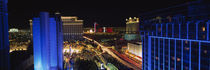 Buildings Lit Up At Night, Las Vegas, Nevada, USA by Panoramic Images