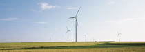 Wind turbines on a landscape, Ulm, Baden-Wurttemberg, Germany by Panoramic Images