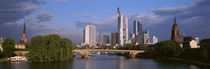 Cityscape, Alte Bridge, Rhine River, Frankfurt, Germany von Panoramic Images