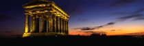 Monument Lit Up At Dusk, Penshaw Monument, London, England, United Kingdom by Panoramic Images