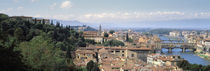 High Angle View Of A City, Florence, Tuscany, Italy von Panoramic Images