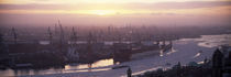  Landungsbrucken, Hamburg Harbour, Hamburg, Germany von Panoramic Images