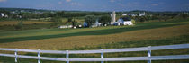 Farmhouse in a field, Amish Farms, Lancaster County, Pennsylvania, USA by Panoramic Images