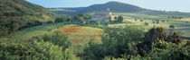 High angle view of a church, Abbazia Di Sant Antimo, Tuscany, Italy by Panoramic Images