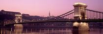 Hungary, Budapest, Szechenyi Lanchid by Panoramic Images