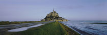 Church on the beach, Mont Saint-Michel, Normandy, France by Panoramic Images