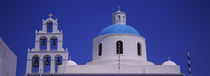 High section view of a church, Oia, Santorini, Greece by Panoramic Images