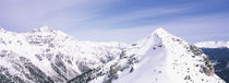 Snowcapped mountain range, Schlick 2000, Stubaital, Tyrol, Austria by Panoramic Images