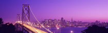 USA, California, San Francisco, Bay Bridge, night by Panoramic Images