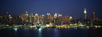 Buildings at the waterfront, Manhattan, New York City, New York State, USA by Panoramic Images