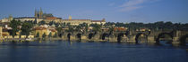 Bridge across a river, Charles Bridge, Vltava River, Prague, Czech Republic von Panoramic Images