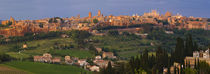 High angle view of a cityscape, Orvieto, Umbria, Italy von Panoramic Images