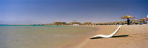 Chaise longue on the beach, Soma Bay, Hurghada, Egypt von Panoramic Images