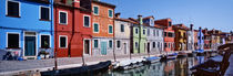 Houses at the waterfront, Burano, Venetian Lagoon, Venice, Italy von Panoramic Images