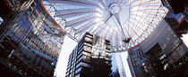 Low angle view of buildings, Sony Center, Potsdamer Platz, Berlin, Germany by Panoramic Images