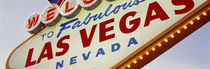 Close-up of a welcome sign, Las Vegas, Nevada, USA