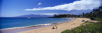 Tourists on the beach, Maui, Hawaii, USA von Panoramic Images