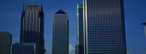 Skyscrapers in a city, Canary Wharf, London, England by Panoramic Images
