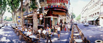 Group of people at a sidewalk cafe, Paris, France von Panoramic Images