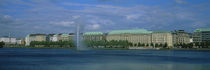 Buildings on the waterfront, Alster Lake, Hamburg, Germany von Panoramic Images