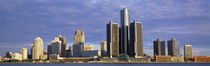 Skyscrapers at the waterfront, Detroit, Michigan, USA by Panoramic Images