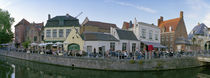 Buildings at the waterfront, Bruges, West Flanders, Belgium by Panoramic Images